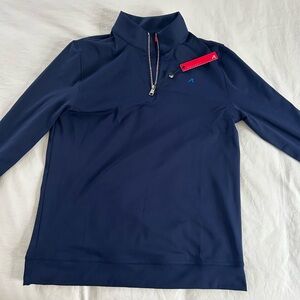 Navy Quarter-Zip Pullover